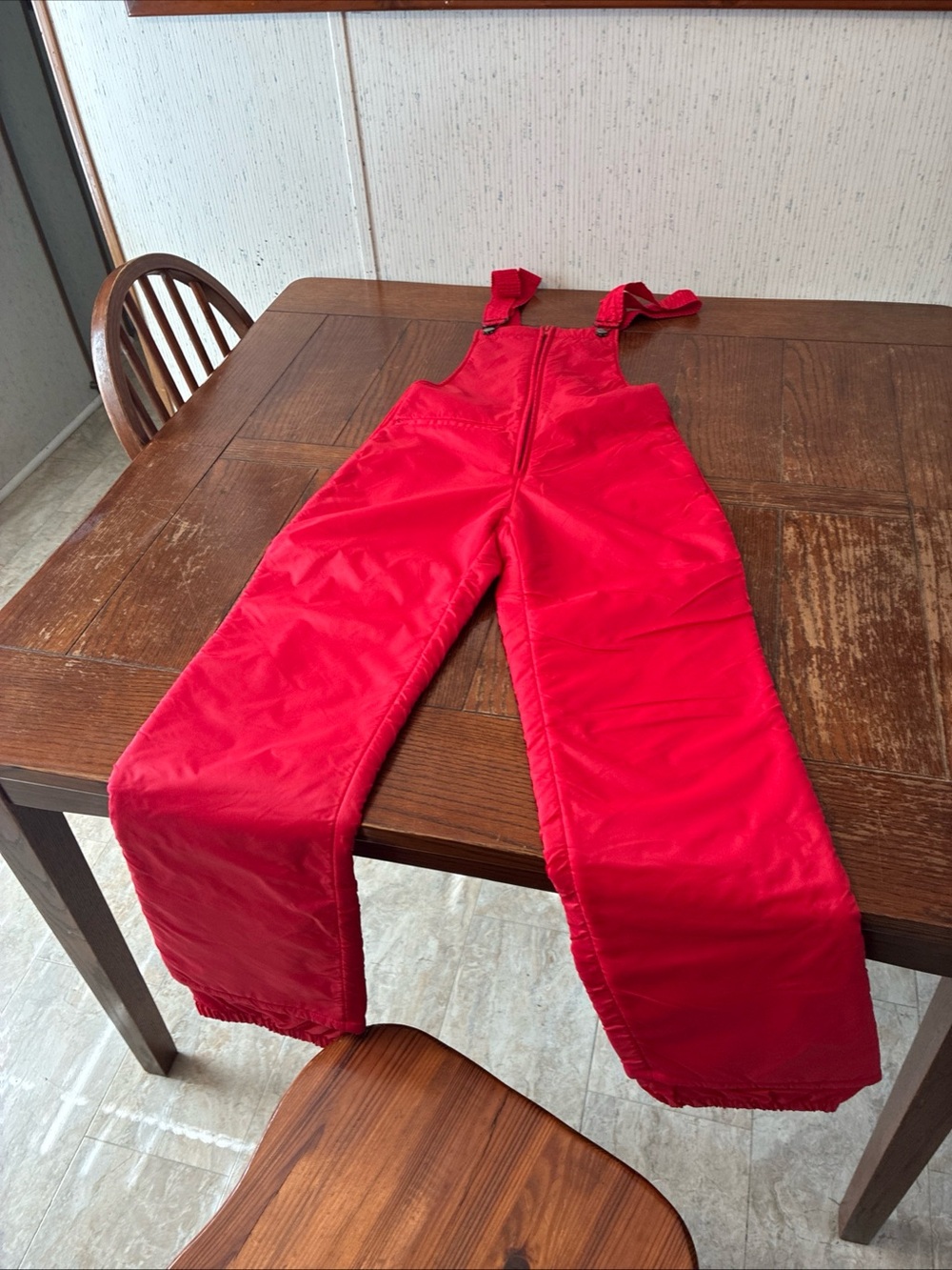 Vintage Sears Insulated Ski Bib Women’s 8 Overall Snowsuit Red Winter Sports